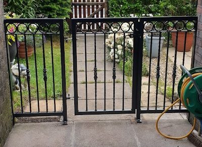 Powder coated garden gate and fence panels in Silloth