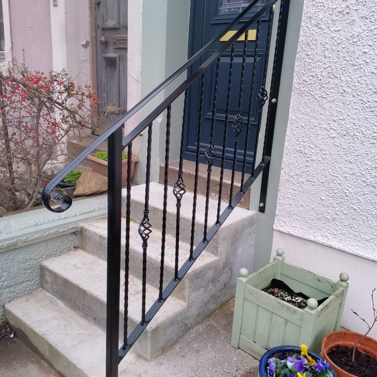Powder coated handrail in Seaton